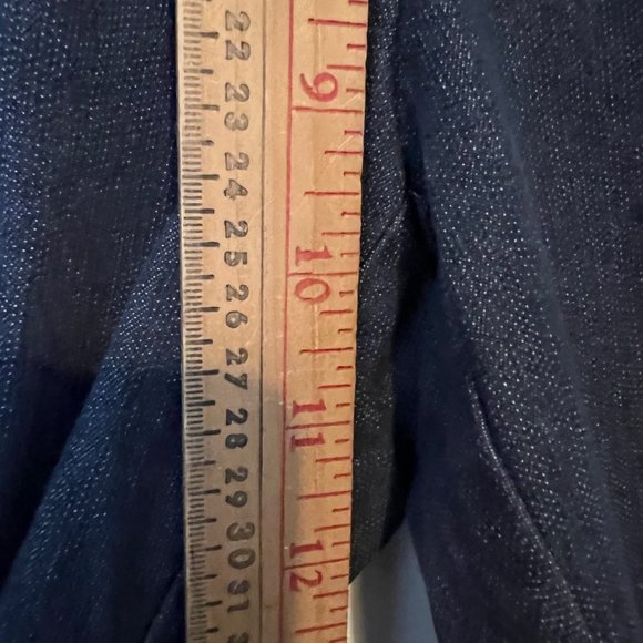 W Work To Weekend Blue Jeans Womens 16 Wide Leg Mid Rise Pocket Relaxed - Picture 5 of 11